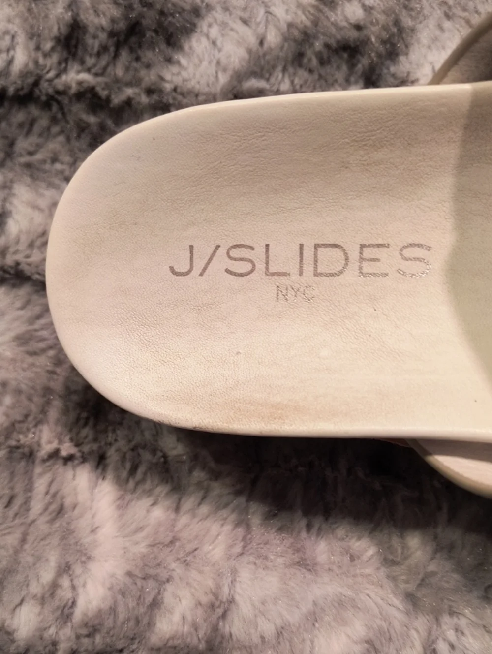 J/ Slides Silver Sandals - Adjustable Double Strap Women's